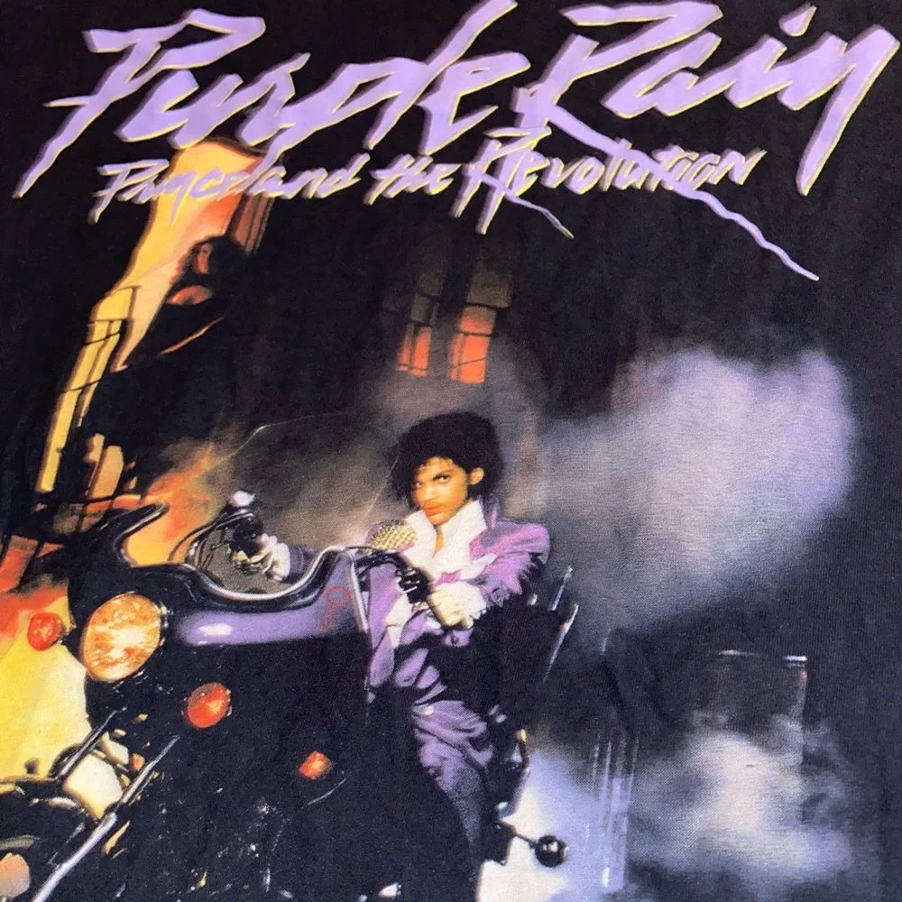 MISSGUIDED - Purple Rain: Prince and the Revolution T-Shirt, Black, Size Medium - Picture 2 of 3